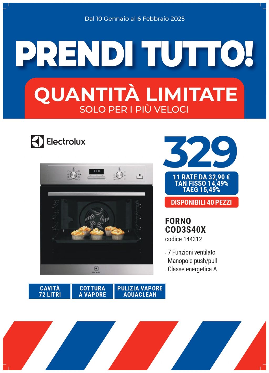 FORNO ELECTROLUX COD3S40X